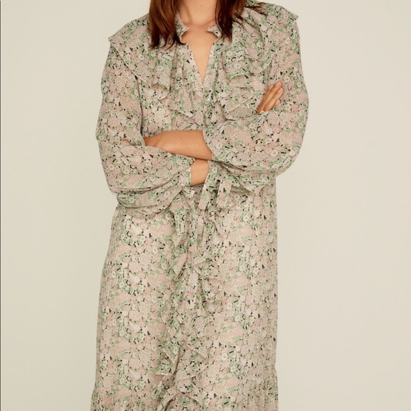 Mango Floral Ruffled Dress - Picture 3 of 9